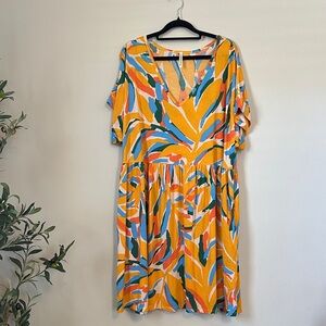 Mittoshop Vibrant Multicolor Midi Dress